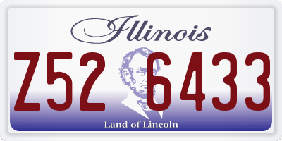 IL license plate Z526433