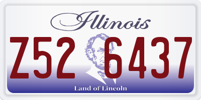 IL license plate Z526437