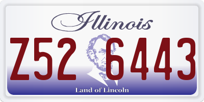 IL license plate Z526443
