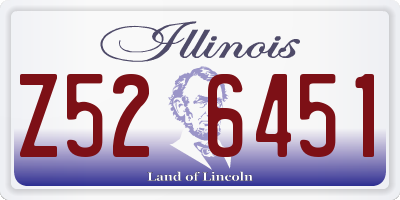 IL license plate Z526451