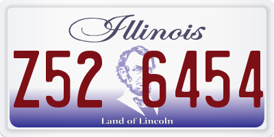 IL license plate Z526454