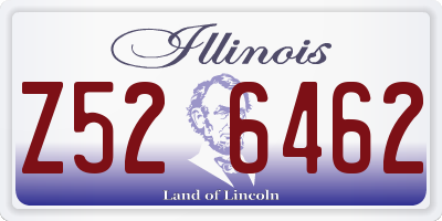IL license plate Z526462