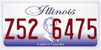 IL license plate Z526475