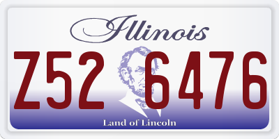 IL license plate Z526476