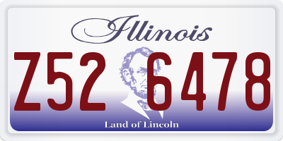 IL license plate Z526478