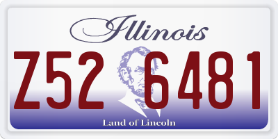 IL license plate Z526481