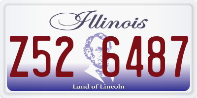 IL license plate Z526487