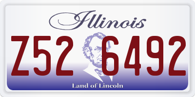 IL license plate Z526492