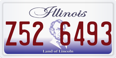 IL license plate Z526493