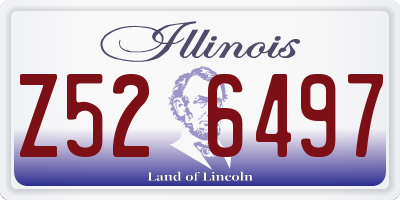 IL license plate Z526497