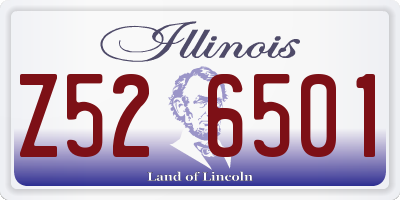 IL license plate Z526501