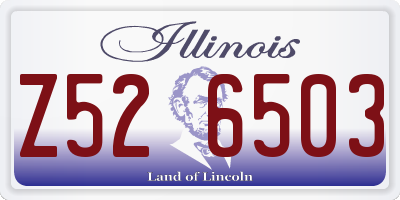IL license plate Z526503