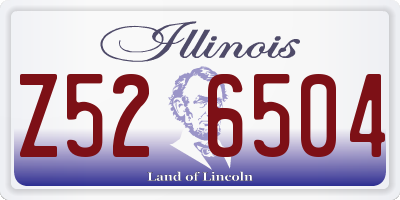 IL license plate Z526504