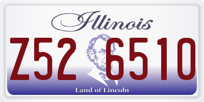 IL license plate Z526510