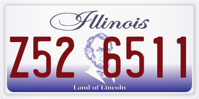 IL license plate Z526511
