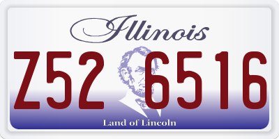 IL license plate Z526516