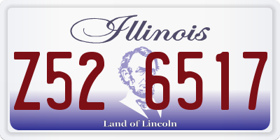 IL license plate Z526517