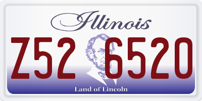 IL license plate Z526520