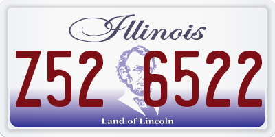 IL license plate Z526522