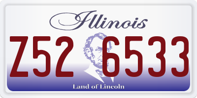 IL license plate Z526533