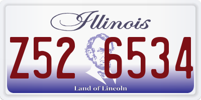 IL license plate Z526534