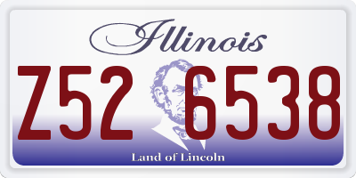 IL license plate Z526538