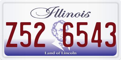 IL license plate Z526543