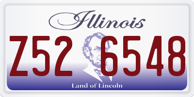 IL license plate Z526548