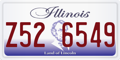 IL license plate Z526549