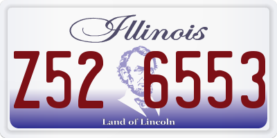 IL license plate Z526553