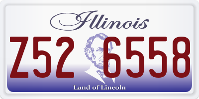 IL license plate Z526558