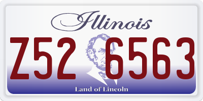 IL license plate Z526563