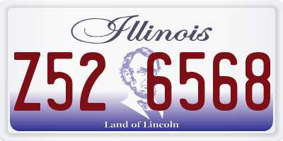 IL license plate Z526568