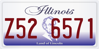 IL license plate Z526571