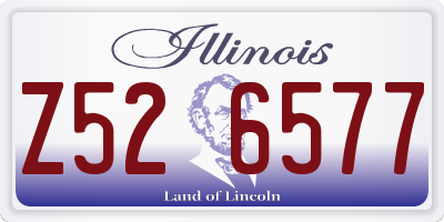 IL license plate Z526577