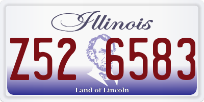 IL license plate Z526583