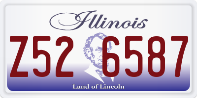 IL license plate Z526587