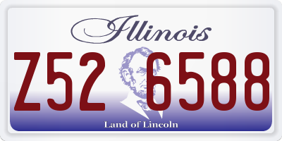 IL license plate Z526588