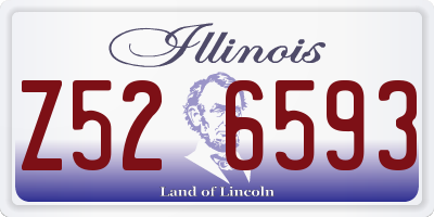 IL license plate Z526593