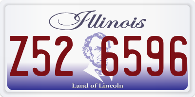 IL license plate Z526596