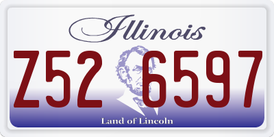 IL license plate Z526597