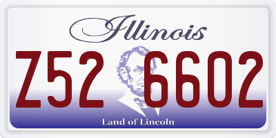 IL license plate Z526602