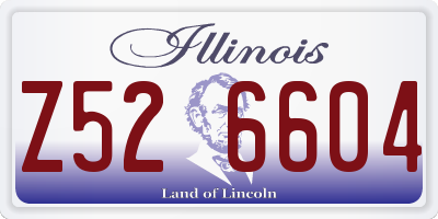 IL license plate Z526604