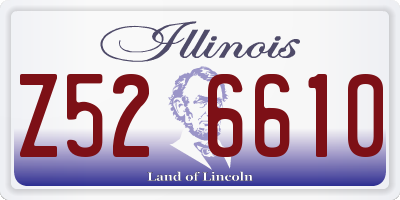 IL license plate Z526610