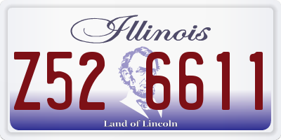 IL license plate Z526611