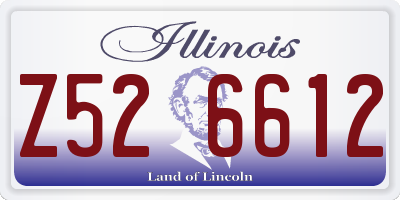 IL license plate Z526612