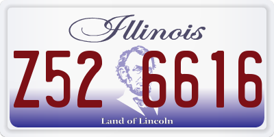 IL license plate Z526616