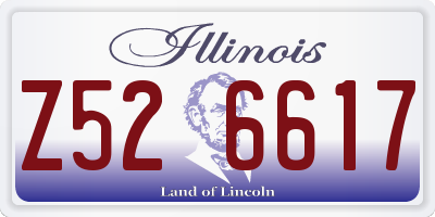 IL license plate Z526617