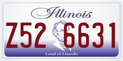 IL license plate Z526631