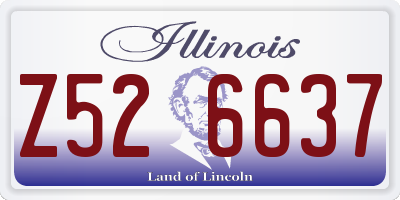 IL license plate Z526637